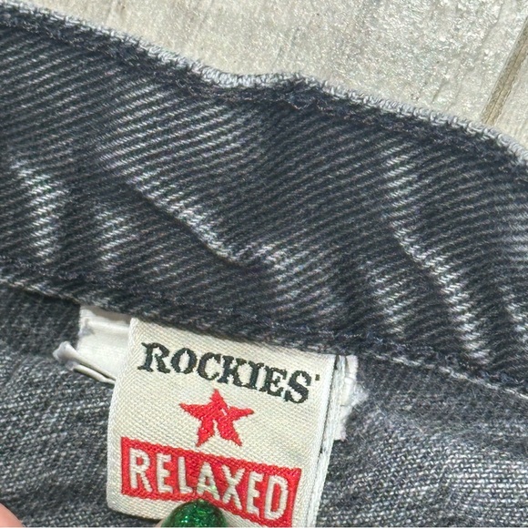 VINTAGE ROCKIES Black High Waist Relaxed Cowboy Western Tapered VTG Jeans 29 / 9 - Picture 5 of 12